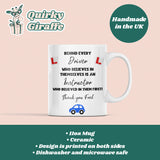 Personalised Thank You Driving Instructor Mug, Passed Driving Test Gift, Custom Driving Instructor Thank You, New Driver Gift for Instructor