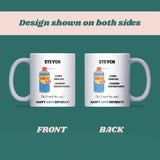 Personalised 60th Birthday Mug, Funny DW60 Age Joke Cup, Novelty Gift for Men, Dad Brother Husband Grandad, Custom 60th Birthday Present