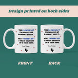 Cute Dad to Be Father's Day Mug, Fathers Day Dad to Be Gift, First Time Dad Fathers Day, Father's Day Gift from Bump, Pregnancy Father's Day
