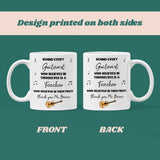 Personalised Thank You Guitar Teacher Mug, End Of Year Thank You Guitar Teacher, From Guitar Student Gift, Guitar Teacher Christmas Present