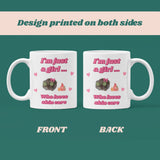 Funny I'm Just a Girl Who Loves Skin Care Mug, Sad Hamster Joke Secret Santa Skincare her, Christmas For Girlfriend