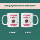 Funny I'm Just a Girl Who Loves Lip Filler Mug, Sad Hamster Joke Secret Santa Lip Filler Botox her, Christmas For Girlfriend
