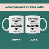 Personalised Granddaughter Graduation Mug, Personalised Graduation Gift, University Graduate Gift, 2025 Graduation Gift for Granddaughter