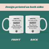 Personalised Dog Trainer Thank You Mug, Behind Every Well Behaved Dog Mug, Dog Training Gift, Puppy School Thank You Mug, Puppy Course Gift