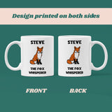 Personalised Funny Fox Whisperer Mug, Fox Obsessed Gift, Fox Lover Gift, Pet Fox Gift, Fox Secret Santa, Funny Fox Gift, Fox Whisperer Gift