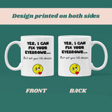 Brow Tech Gift Mug, Funny Mug for Eyebrow Technician, SPMU Artist Gift Idea, Brow Lamination Mug, Beauty Salon Coffee Cup