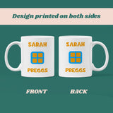 Funny Personalised Preggs Pastry Pregnancy Mug, Funny Mum To Be Mug, Cute Baby Shower Gift, Congratulations Pregnancy, Funny Maternity Leave