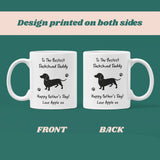 Personalised Dachshund Dad Mug, Sausage Dog Dad Gift, Father’s Day Gift from Dog, Funny Dog Dad Present, Doxie Dad Father's Day Gift for Him