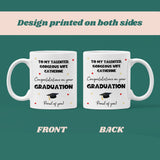 Personalised Wife Graduation Mug, Personalised Grad Gift, University Graduate Gift, 2025 Graduate, Personalised Graduation Gift for Wife