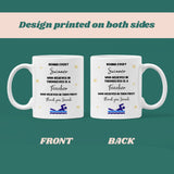 Personalised Swimming End of Year Gift, Behind Every Swimmer Mug, Swimming Thank You Gift, Swim Coach Thank You Present, Swim Teacher Gift