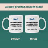 Funny Toddler Dad Father's Day Mug, Toddler Tamer Dad Gift, First Time Dad Father's Day, Father's Day Funny Present, Funny Cheap Fathers Day