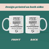 Personalised Thank You Football Coach Mug, End Of Year Thank You Gift for Football Teacher, From Football Student, Football Coach Gift