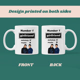 Funny Oasis Fan Mug for Girlfriend, Number 1 Girlfriend Definitely Maybe Mug, Oasis Music Fan Gift for Her, Girlfriend Oasis Birthday Mug