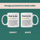 Funny Dad to Be Review Mug, To Daddy From Bump Gift, First Father's Day, Dad to be Gift, Daddy Mug, Father To Be Funny, 1st Father's Day