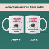Funny Where is My Vape I'm Just a Girl Mug, Sad Hamster Joke Secret Santa Vape her, Christmas For Vaper