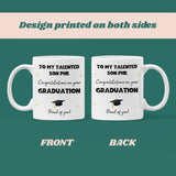 Personalised Son Graduation Mug, Personalised Graduation Gift, University Graduate Gift, 2025 Graduation Gift, Personalised Grad Gift Son