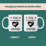 Personalised Valentine’s Day Daddy Mug, Baby Scan Photo Mug, Valentine’s Gift for Dad-to-Be, First Valentine’s as a Daddy, From Baby Bump