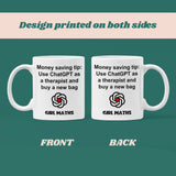 Funny ChatGPT is my Bestie Mug, Office Banter Gift, Funny Mug for the Office, Funny AI Gift, Work Secret Santa Gift, ChatGPT Work Bestie