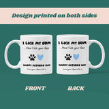 Funny Rude Dog Dad Father's Day Mug, Gift for Dog Dad, Father's Day Dog Dad Gift, Furbaby Dad Gift, Dog Dad Era, Funny Gift for Boyfriend