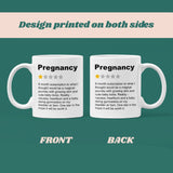 Funny Bad Pregnancy Review Mug, Funny Mum To Be Mug, Cute Baby Shower Gift, Congratulations Pregnancy, Funny Maternity Leaving Present