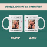 Personalised Brunette and Blonde Best Friend Mug, Custom Photo Mug for Besties, Blonde and Brunette Friends, Unbreakable Bond Friendship Mug