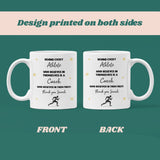 Personalised Athlete Thank You Mug, Behind Every Athlete Mug, Sports Coach Gift, End of Term Coach Present, Track and Field Gift for Coach