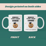 Personalised Graduation Mug, Smart Cookie Congratulations Mug, University Graduate Gift, Class of 2025 Cup, Funny Graduation Present