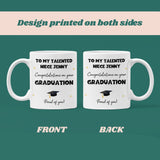 Personalised Talented Niece Graduation Mug, Personalised Graduation Gift, University Graduate Gift, 2025 Graduation Gift, Niece Graduation