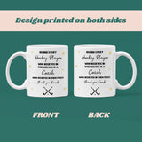 Personalised Hockey Coach Thank You Mug, Behind Every Hockey Player Mug, End of Season Coach Gift, Field Hockey Coach Appreciation Mug