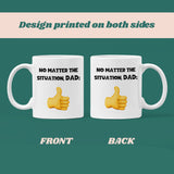 Funny Dad Thumbs Up Mug, Funny Dad Mug, Funny Joke Gift for Dad, Fathers Day Gift for Dad, Dad Birthday Gift, Funny Cheap Fathers Day Gift