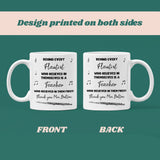 Personalised Thank You Flute Teacher Mug, End Of Year Thank You Flute Teacher, From Flute Student Gift, Flute Teacher Christmas Present