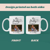 Personalised 'This Daddy Belongs To' Mug, Father’s Day Gift from Kids, Custom Name & Photo Mug for Dad, Gift for Dad, Dad Gift from Children