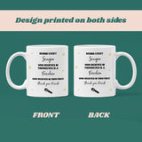 Personalised Behind Every Singer Mug, Music Teacher Appreciation Gift, Thank You Singing Teacher, Vocal Coach Present, End of Term Gift
