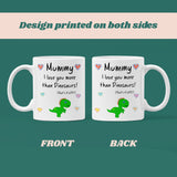 Mummy Love You More Than Dinosaurs Mug, Mother's Day Gift from Son, Mother's Day Mug, Mummy Xmas Gift, Birthday Present for Mummy from Son