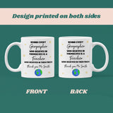 Personalised Thank You Geography Teacher Mug, End Of Year Thank You Geography Teacher, From Geography Student Gift for Teacher, Geography