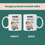 Personalised Addicted to Ink Mug, Novelty Tattoo Mug, Tattoo Lover Gift, Tattoo Obsessed, Tattoo Enthusiast Gift, Inked Up Gift, Tat Lover