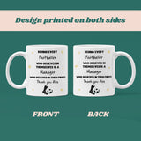 Personalised Football Manager Thank You Mug, Behind Every Footballer Mug, Coach Gift End of Season, Youth Football Coach Present