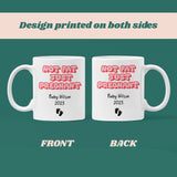 Personalised Not Fat Just Pregnant Mug, Funny Mum To Be Mug, Funny Baby Shower Gift, Congratulations Pregnancy, Maternity Leaving Present