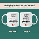 Personalised Form Teacher Thank You Mug, Behind Every Student Mug, End of Year Form Tutor Gift, Teacher Appreciation Gift, Thank You Gift