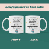 Personalised Psychology Teacher Thank You Mug, Behind Every Psychologist Mug, Psychology Student Gift, End of Year Psychology Teacher Gift
