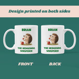 Personalised Funny Hedgehog Whisperer Mug, Hedgehog Obsessed Gift, Cute Hedgehog Gift, Hedgehog Secret Santa, Funny Hedgehog Gift