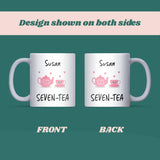 Personalised 70th Birthday Seven-Tea Mug, Funny Cute Birthday Gift for Grandma, Mum 70th Birthday Gift, Friend 70th Gift, 70th Present