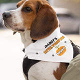 Personalised Daddy's Little Pumpkin Halloween Dog Bandana, Cute Pumpkin Dog Outfit, Funny Halloween Dog Costume, Halloween Pet Accessory