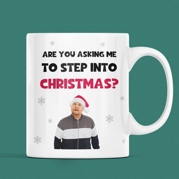 Funny Step Into Christmas Smithy Mug, Funny Gavin and Stacey Reunion Gift, Secret Santa Nessa, Christmas Special 2025