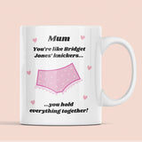 Funny Bridget Jones Knickers Mum Mug, Funny Gift for Mum, Funny Mother's Day Gift, Mum birthday Gift, Funny From Daughter, Mothers Day Mug