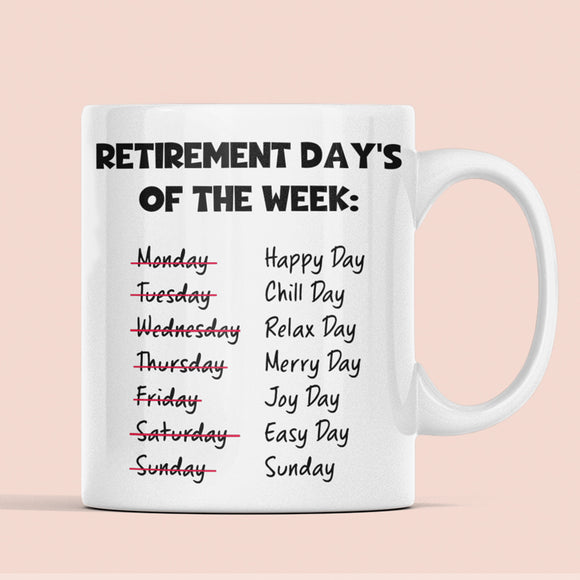 Retirement Gift for Colleague, Funny Retirement Mug for Friend, Leaving Work Gift, Personalised Retirement Present, Cute Retirement Gift