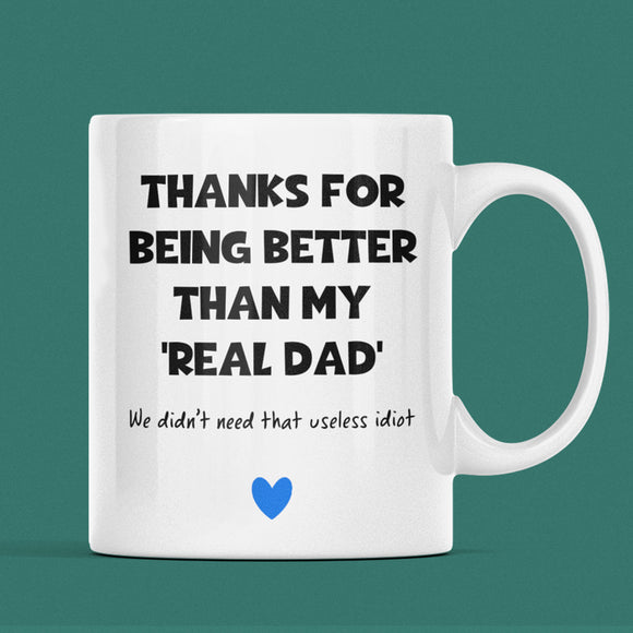 Funny Stepdad Mug, Bonus Dad Gift, Father Figure Appreciation Gift, Adopted Dad Present, Step-Dad Father's Day, Step-Dad Funny Birthday Gift