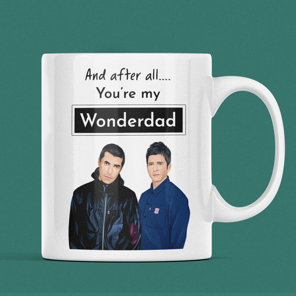Wonderdad Oasis Mug, Oasis Reunion Gift, Oasis Dad Gift, Dad Birthday Gift, Wonderwall Mug, Oasis Fan Gift, Dad Appreciation Gift