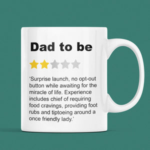Funny Dad to Be Review Mug, To Daddy From Bump Gift, First Father's Day, Dad to be Gift, Daddy Mug, Father To Be Funny, 1st Father's Day