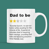 Funny Dad to Be Review Mug, To Daddy From Bump Gift, First Father's Day, Dad to be Gift, Daddy Mug, Father To Be Funny, 1st Father's Day